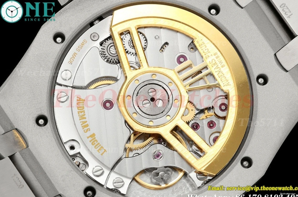 Clone TKF SS A4302 41mm White Dial Oak 15500 SS Royal Super 0227